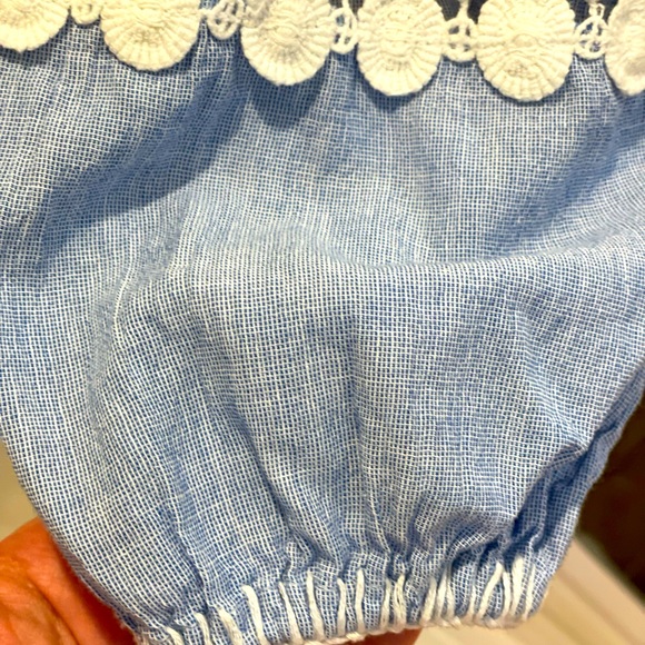 *NWOT* Rose & Rose Foras Embroidered Dress Blue/White - Size M - Picture 13 of 16